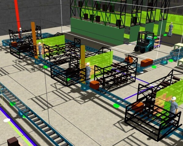 Digitaler Zwilling für Lagerdesign und -planung