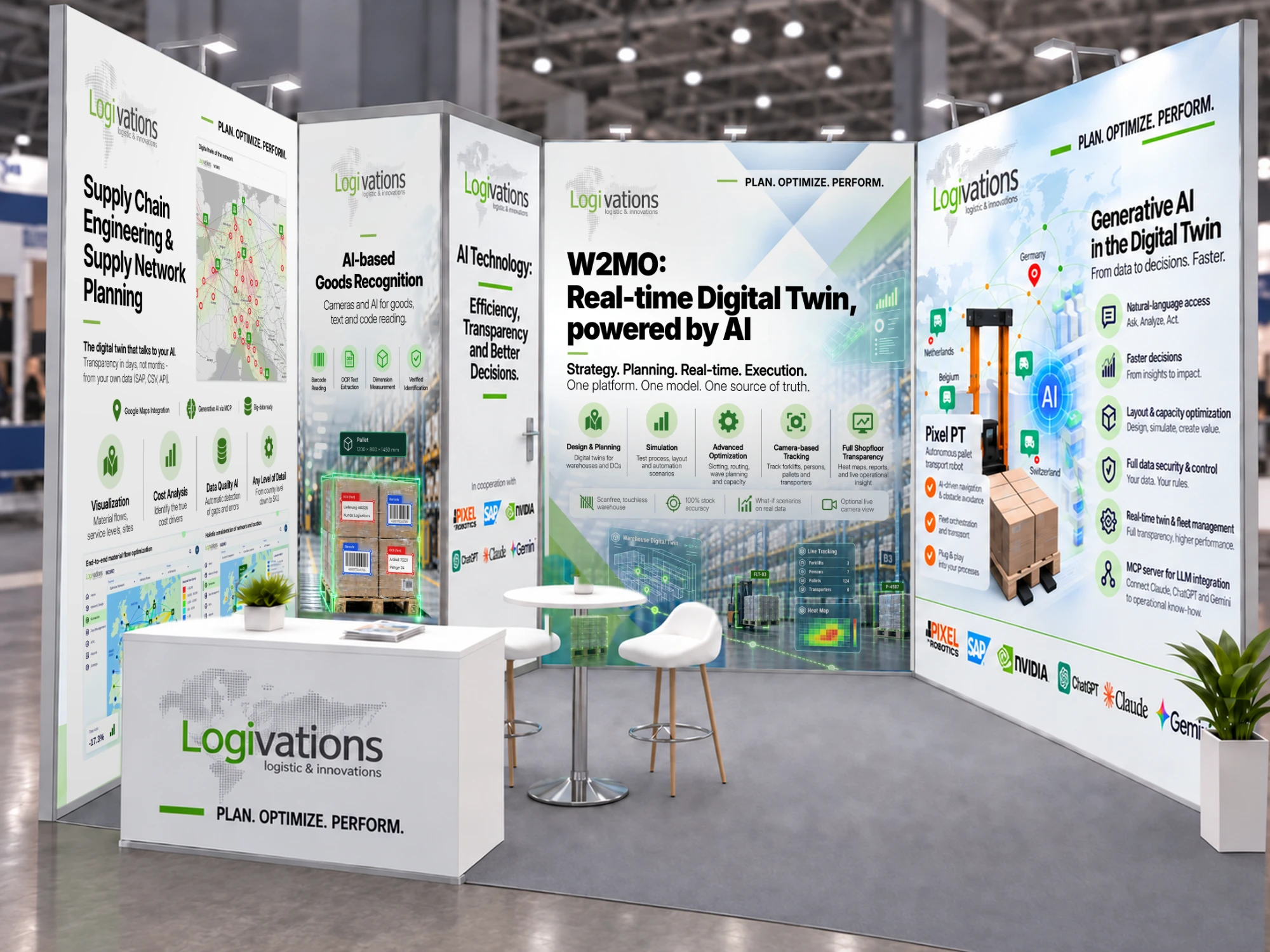 Logivations-Messestand auf der ICT&Logistiek 2026 in Utrecht